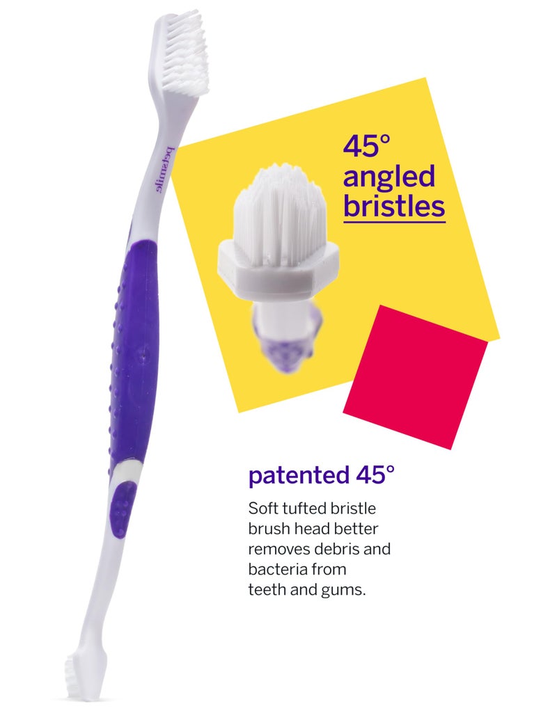 petsmile Professional Pet Toothbrush - Patented 45 Degree Cat & Dog Toothbrush for Small & Large Animals - Pet Accessories for Dental Care - VOHC Approved Teeth Cleaning - Dog Toothpaste Not Included - Image 2